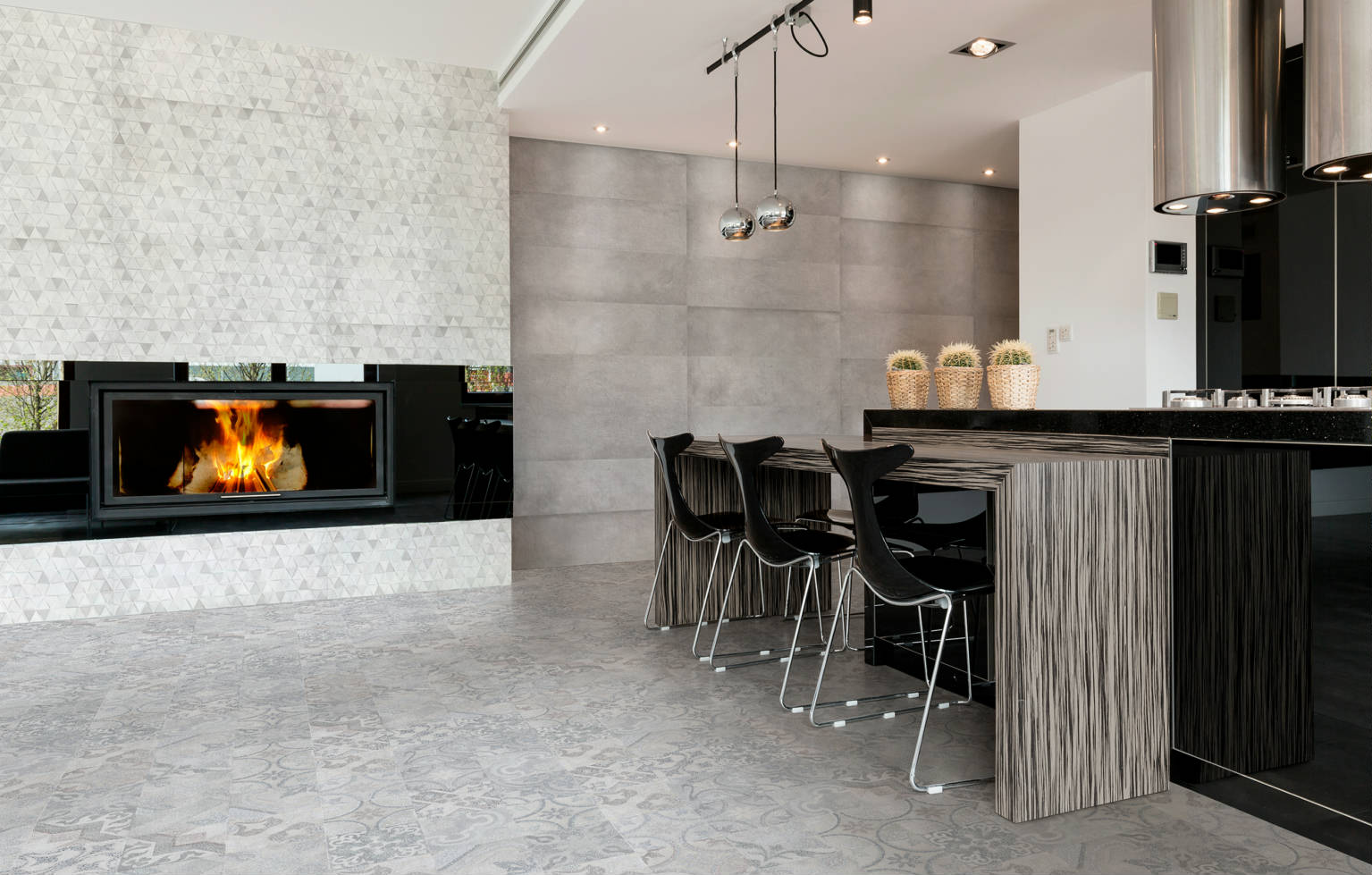 London Acero / Decorado London Tri Gris 